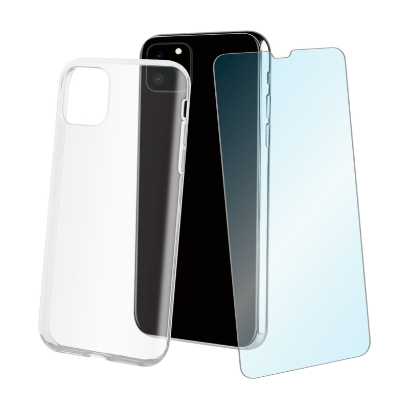Pack Muvit Apple iPhone 11 Pro funda Cristal Soft transparente + protector