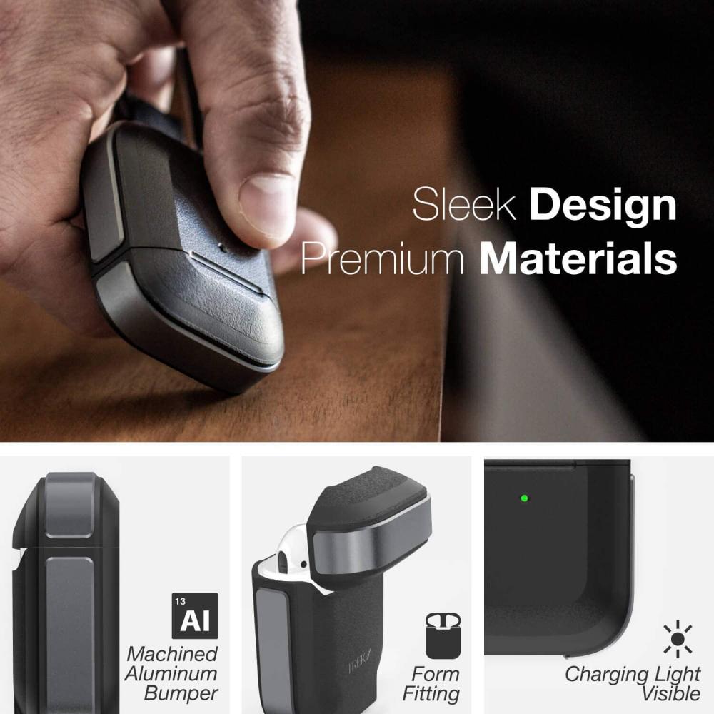 Estuche X-Doria Defense Trek para Air pods 1 y 2 negro