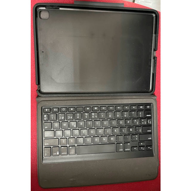 ZAGG rugged messenger Funda Teclado iPad 10,2» Negro Usado *Tiene desgastes piel