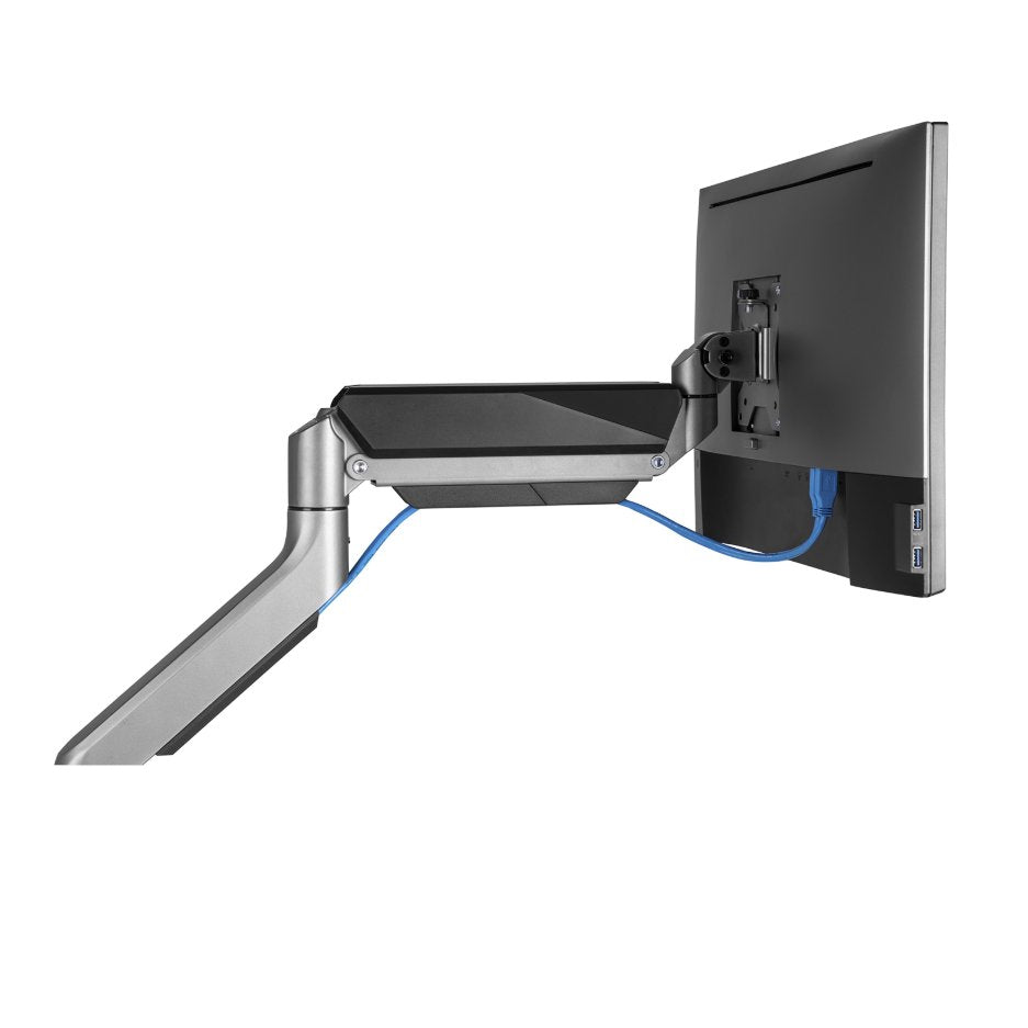 Soporte con brazo V7 DM1HD con resorte de gas de alta resistencia para 1 monitor
