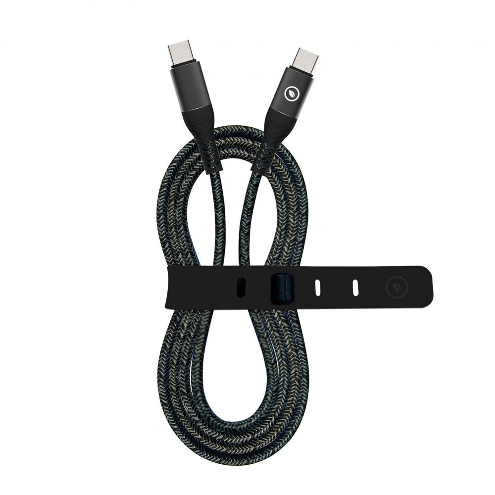 Cable Muvit for Change Tipo C a Tipo C 5A/100W 1.2m resistente negro