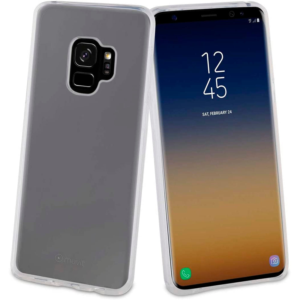Pack Muvit Funda Samsung Galaxy S9 y Protector Pantalla Vidrio Templado Curvo