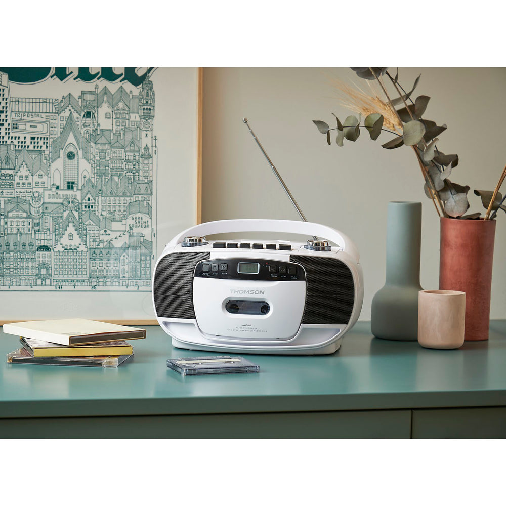 Radio casette con CD Thomson RK201CD blanco