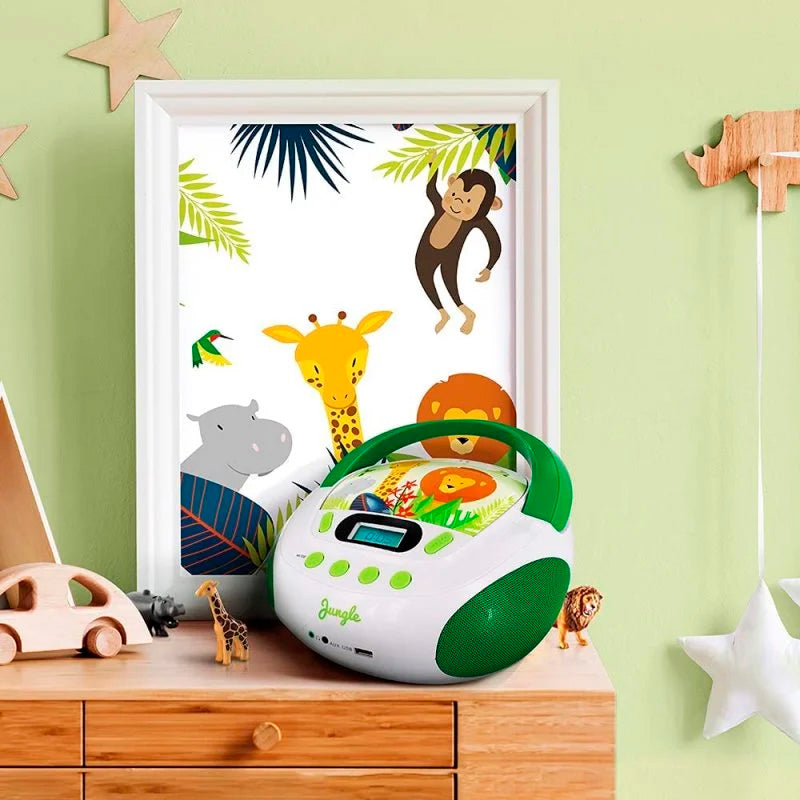 Radio CD/MP3 Metronic 477144 Infantil Jungle Verde