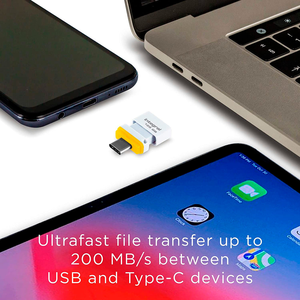 Memoria Integral 128GB USB 3.1 y Tipo-C