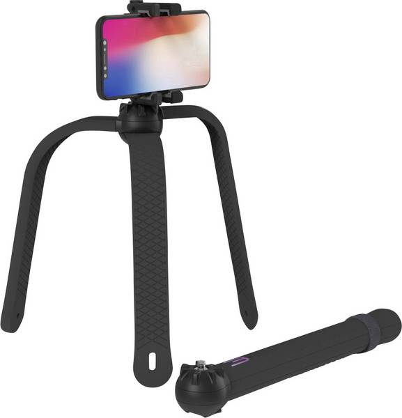Soporte-Tripode 3 patas Universal Smartphone/Camara Acción ZBAM 3POD negro.