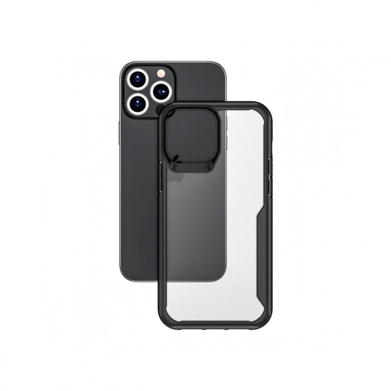 Funda Muvit for Change Shockproof 2m Transparente/Negra para Apple iPhone 13 Pro