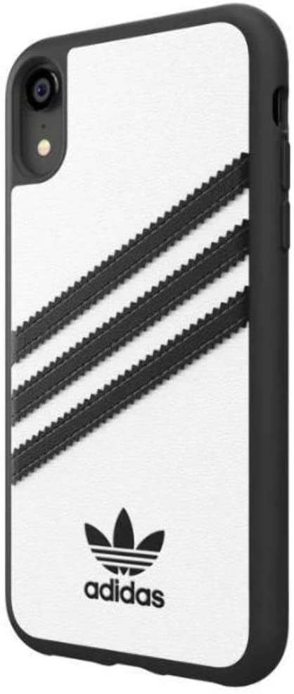 Funda Adidas 3 rayas Samba para Apple iPhone XR blanca/negra