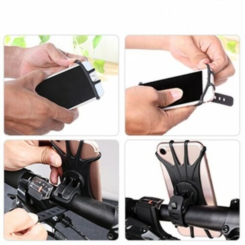 Soporte Bicicleta Universal Muvit a Manillar hasta 6» Negro.