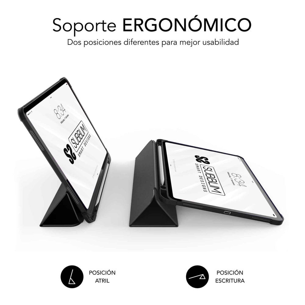 Funda Subblim Clear Shock Case Negra para Samsung Galaxy Tab S9/S9 FE 10,9″