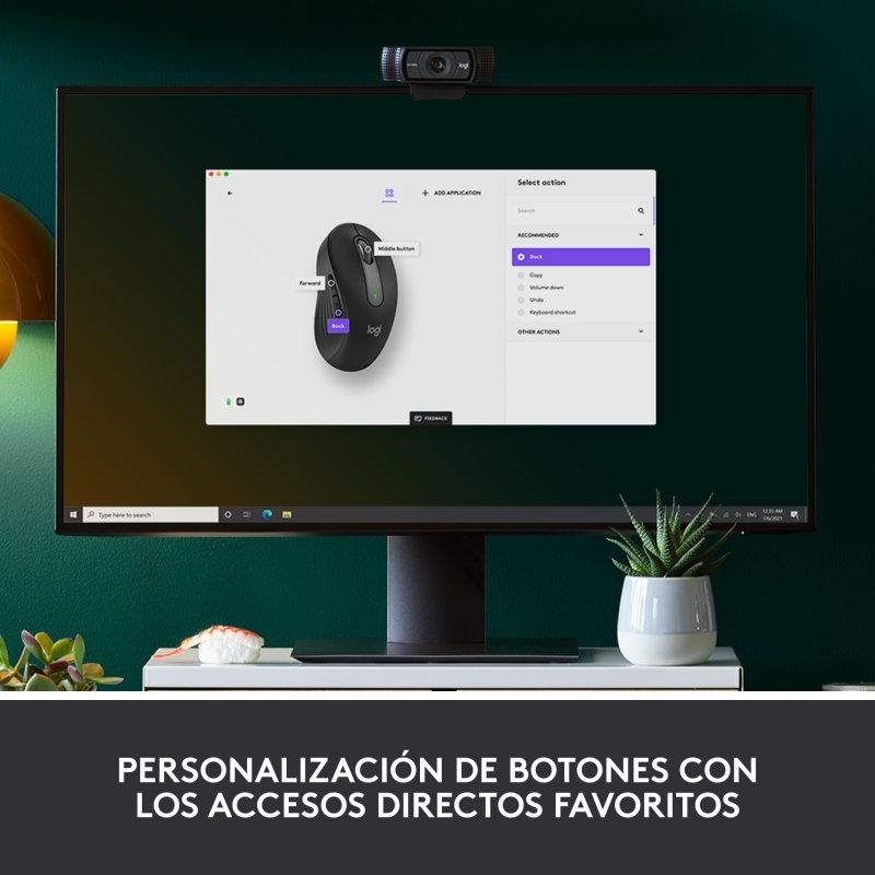 Ratón Logitech Signature M650 L Óptico Inalámbrico 2000DPI Gris Usado *Sin emb.*