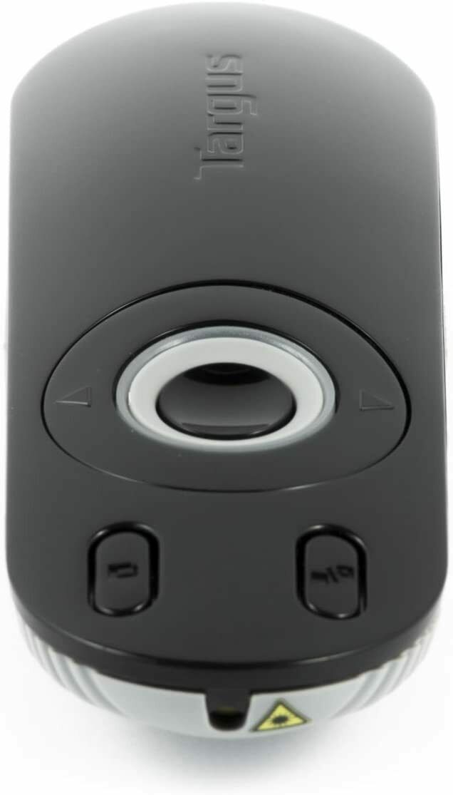 Presentador Targus con control remoto y láser negro-gris Usado.