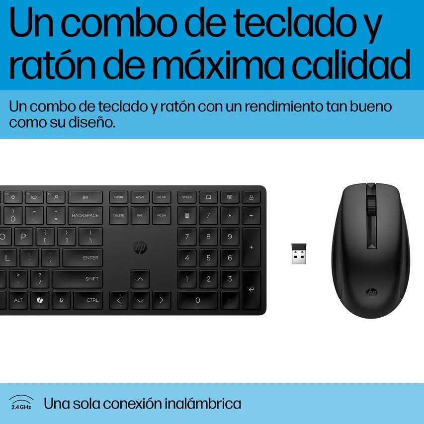 Combo HP 655 Conjunto de teclado y ratón inalámbricos en español