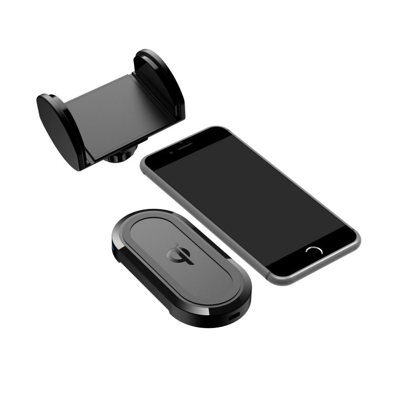 Soporte coche Muvit cargador inalámbrico Qi 5W/7,5W/10W 2A *Embalaje dañado*.