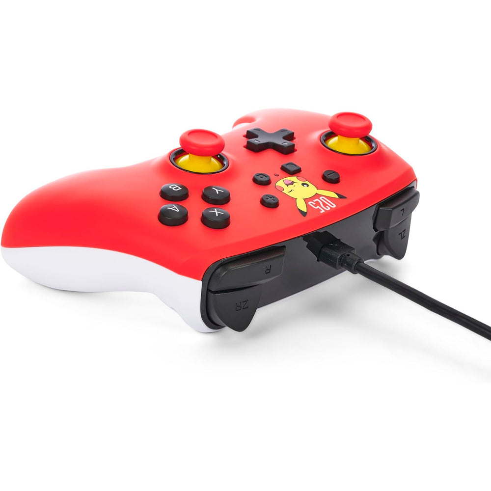 Mando PowerA con Cable Pikachu riendo para Nintendo Switch