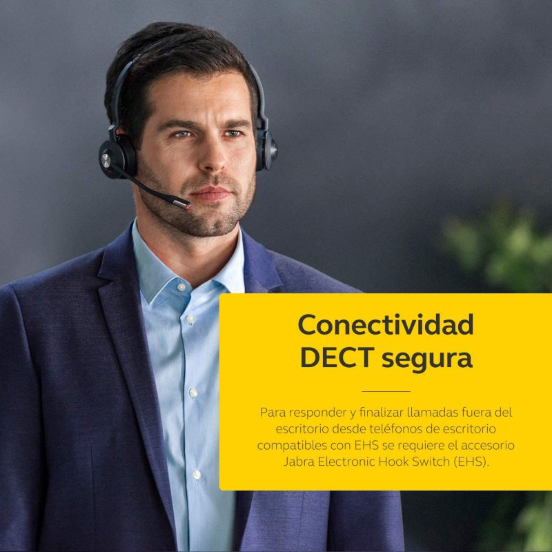Auriculares Jabra Engage 65 DECT Negros Usado*auricular y centralita, sin cables