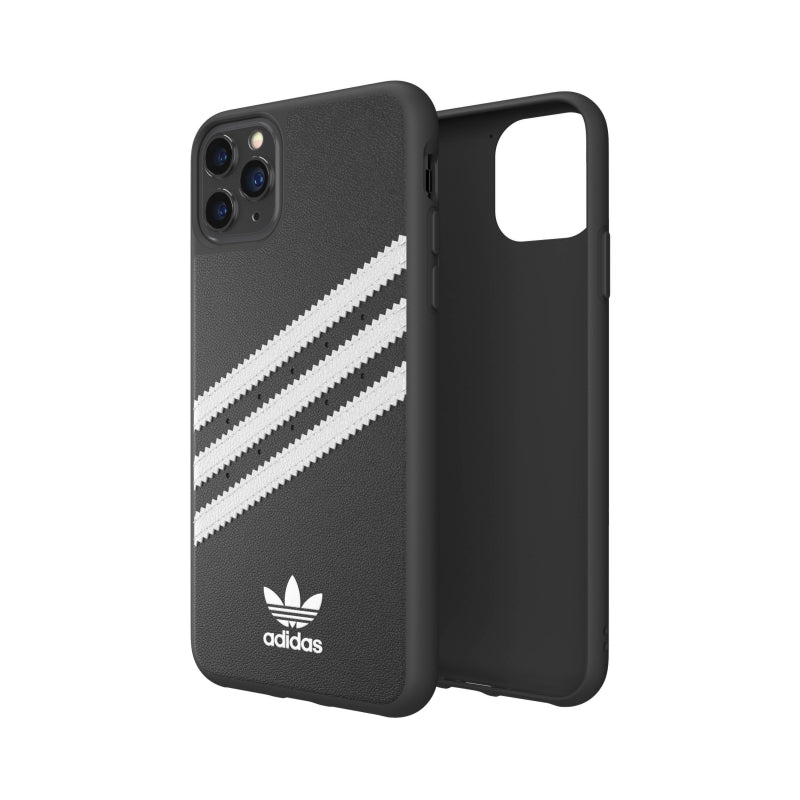 Funda Adidas 3 rayas Samba Apple iPhone 11 Pro Max negra/blanca (NUEVA)