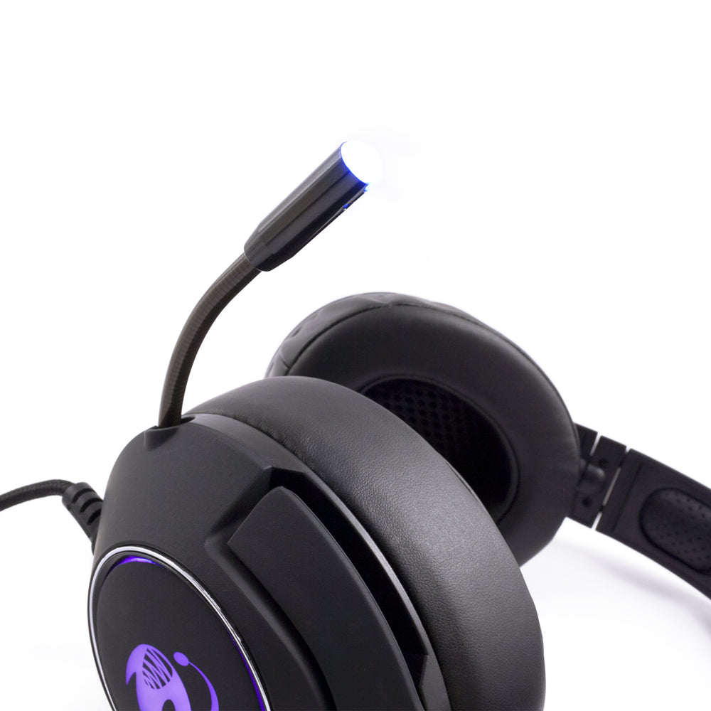 Auriculares CoolBox DeepChroma DG-AUR-02PRO con micrófono e iluminación RGB