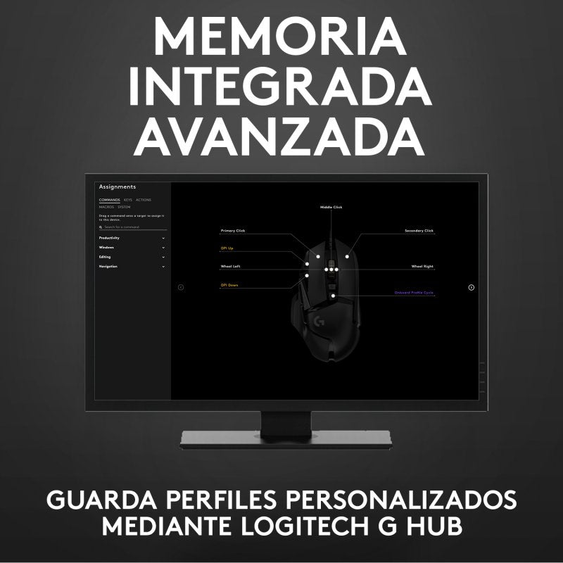 Logitech G502 Hero Ratón Gaming 25600DPI Usado
