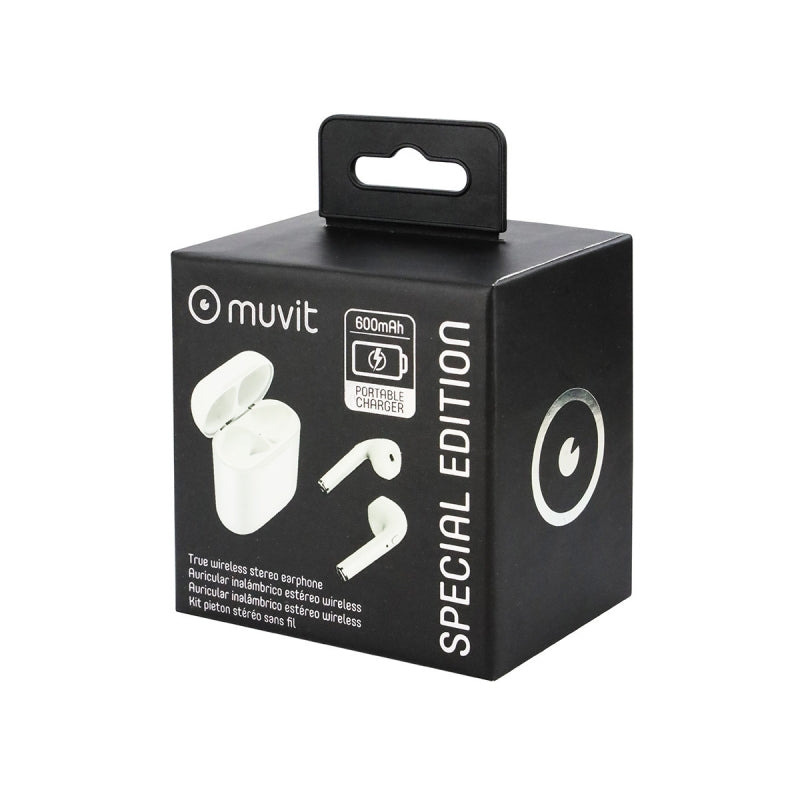Auriculares estéreo wireless Muvit iO AIR PODS Blancos (NUEVO)