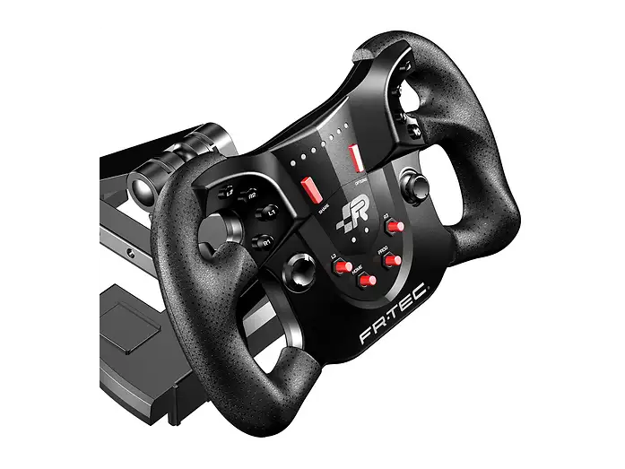 FR-TEC Formula Negro — Volante gaming con pedales multiplataforma