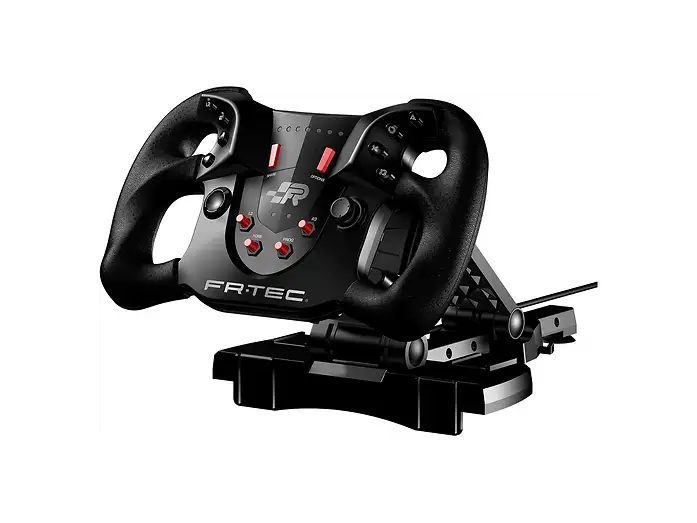 FR-TEC Formula Negro — Volante gaming con pedales multiplataforma
