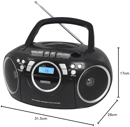 Daewoo International DBU-51 Negro — Radio CD MP3 con Cassette y USB