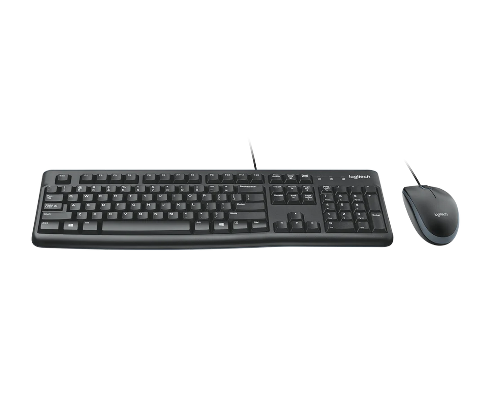 Logitech MK120 Negro — Combo teclado y ratón con cable