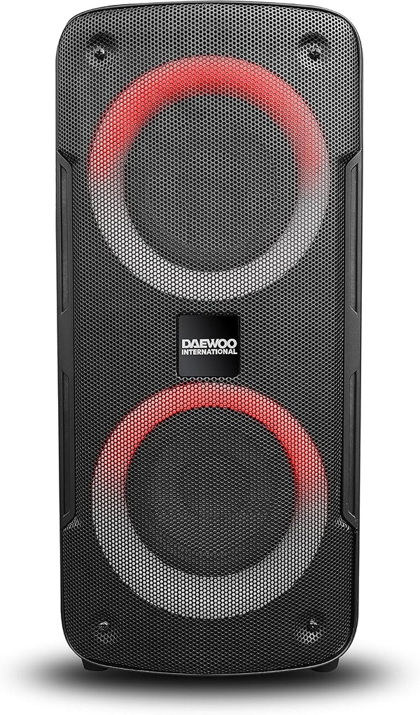 Daewoo International DSK-378 Negro — Altavoz Bluetooth con Karaoke y Micrófono Inalámbrico