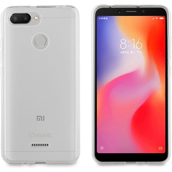 Funda Muvit Cristal Soft para Xiaomi Redmi 6 transparente.
