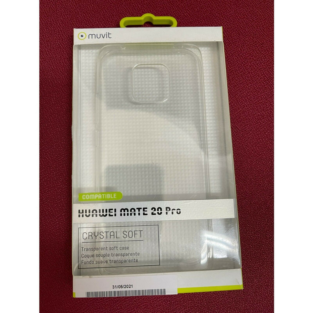 Funda Muvit Cristal Soft para Huawei Mate 20 Pro Transparente.