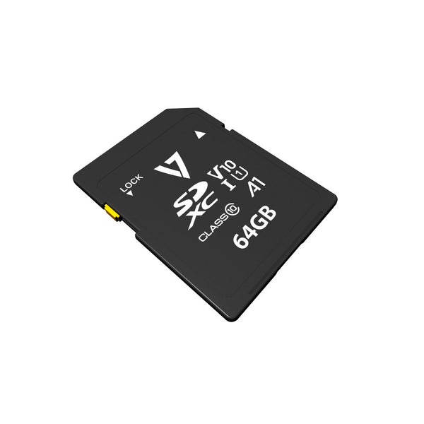 Tarjeta de memoria V7 VPSD64GV10U1 64 GB SDXC CLASE 10 negra