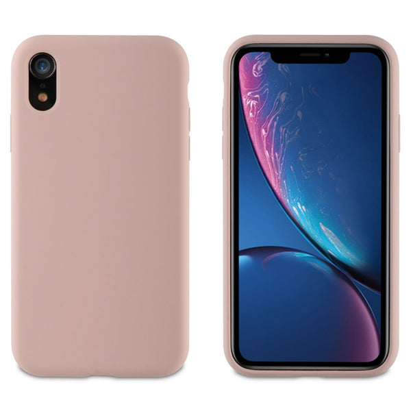 Carcasa Muvit para Apple iPhone XR Liquid Edition pink sand.