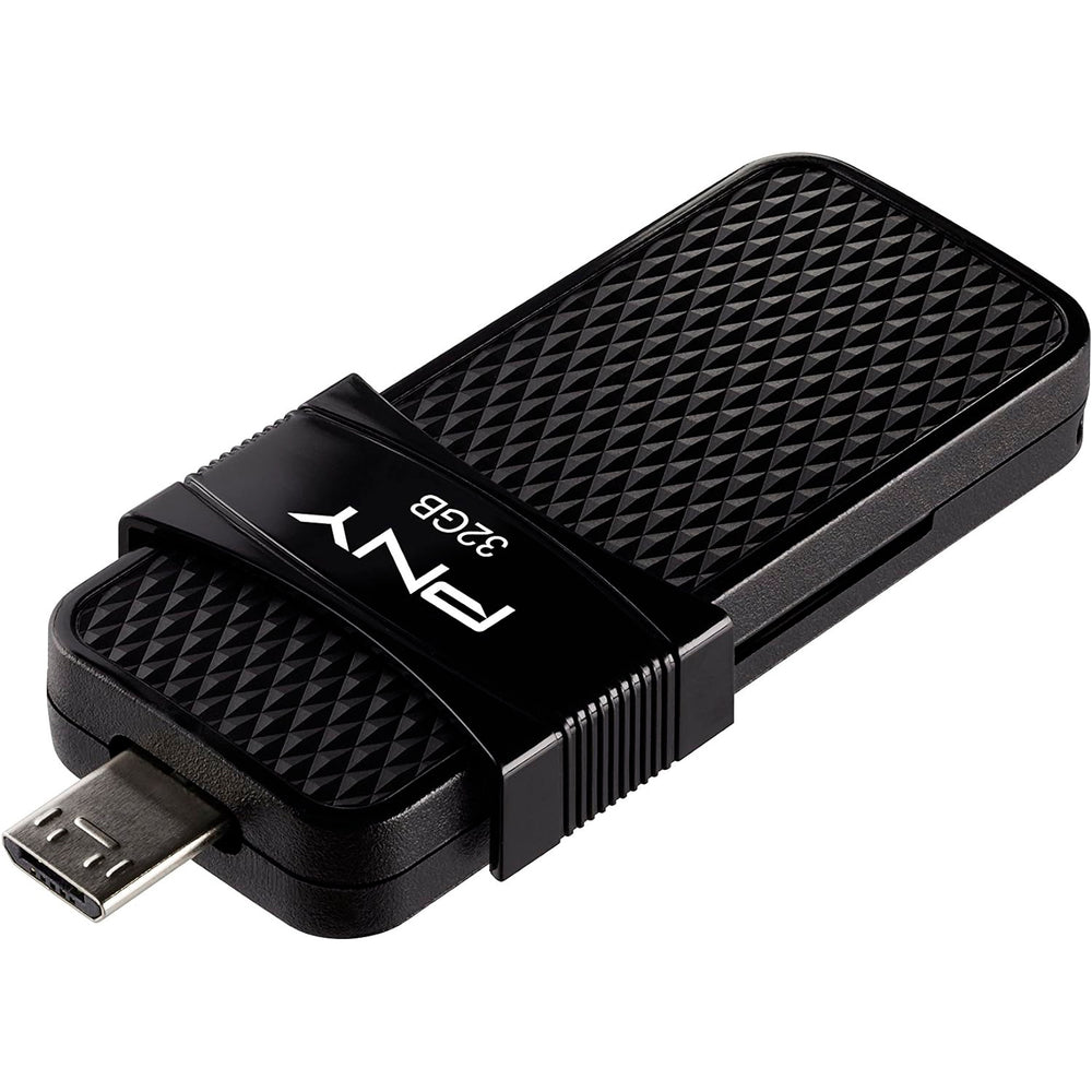 Unidad flash PNY Duo Link OTG USB 3.1 tipo A de 32 GB negro