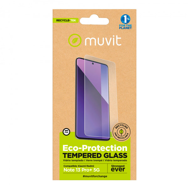 Protector pantalla Muvit for Change recycletek para Xiaomi Redmi Note 13 Pro+ 5G