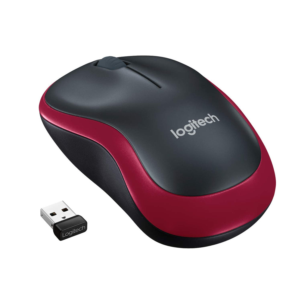 Logitech M185 Ratón inalámbrico Rojo Usado