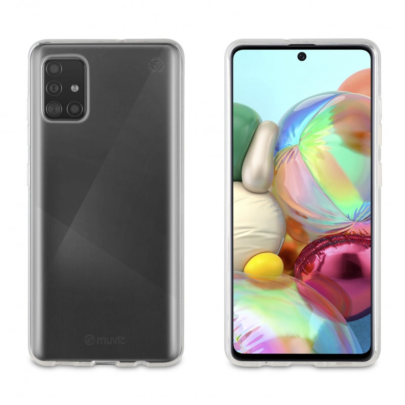 Carcasa Muvit for change para Samsung Galaxy A71 recycletek transparente.