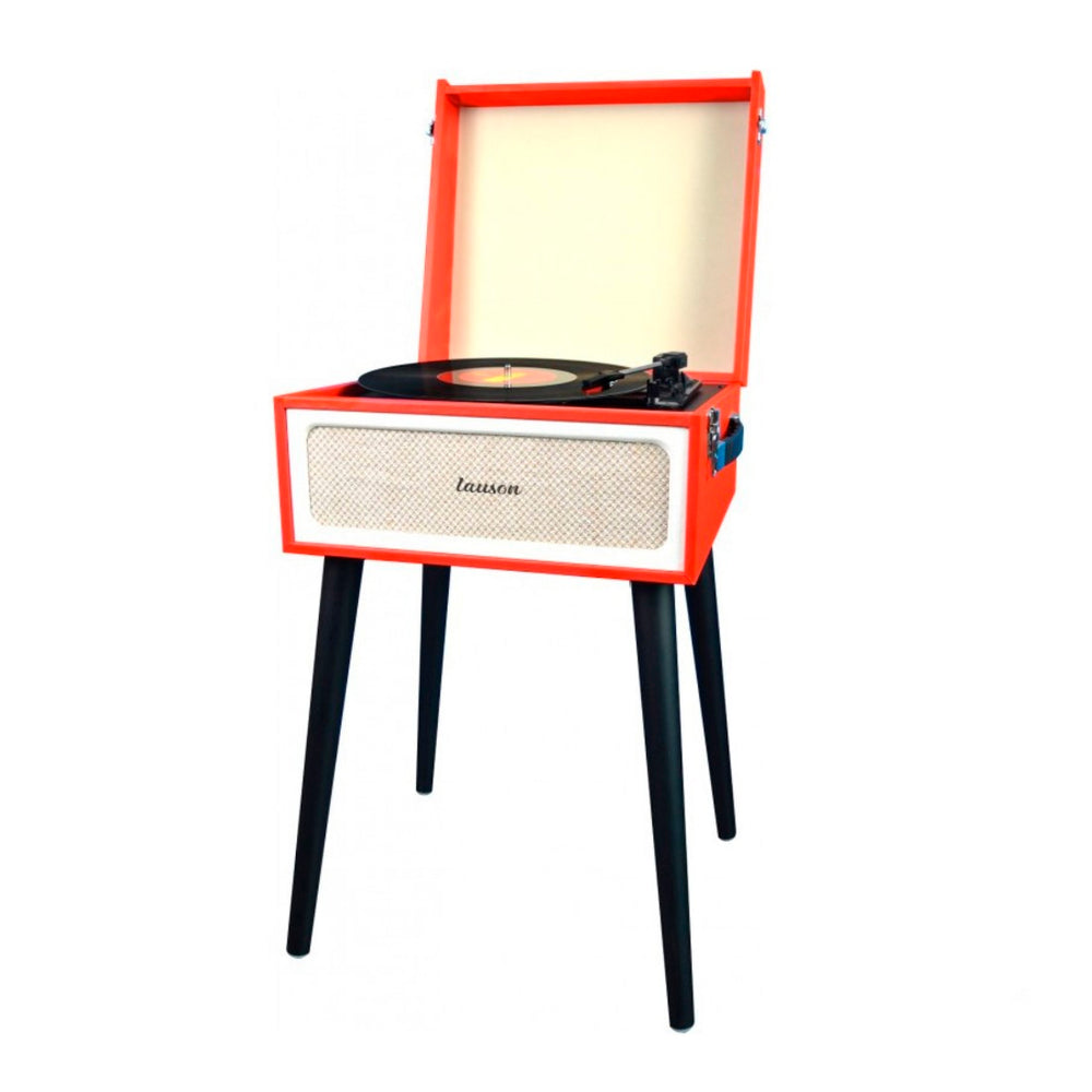 Tocadiscos con mueble Lauson YT078 Retro con Bluetooth rojo Usado *Sin emb.orig*