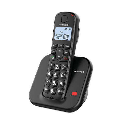 Teléfono Dect Daewoo DTD-7200 Negro (NUEVO)