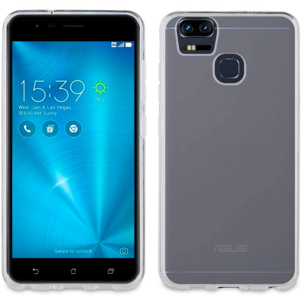 Funda Muvit Crystal Soft para ASUS Zenfone Zoom S transparente.