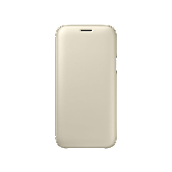 Funda original Samsung Flip Wallet para Samsung Galaxy J5 2017 color dorado