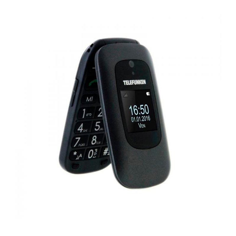 Teléfono Móvil Telefunken TM250 Teclas grandes negro Usado *