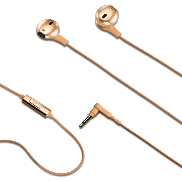 Auriculares de botón Celly NJOY35GD con conector de 3,5 mm Oro