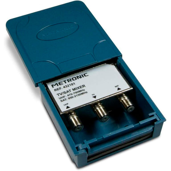 Acoplador Metronic 432181 satélite / terrestre con tomas F
