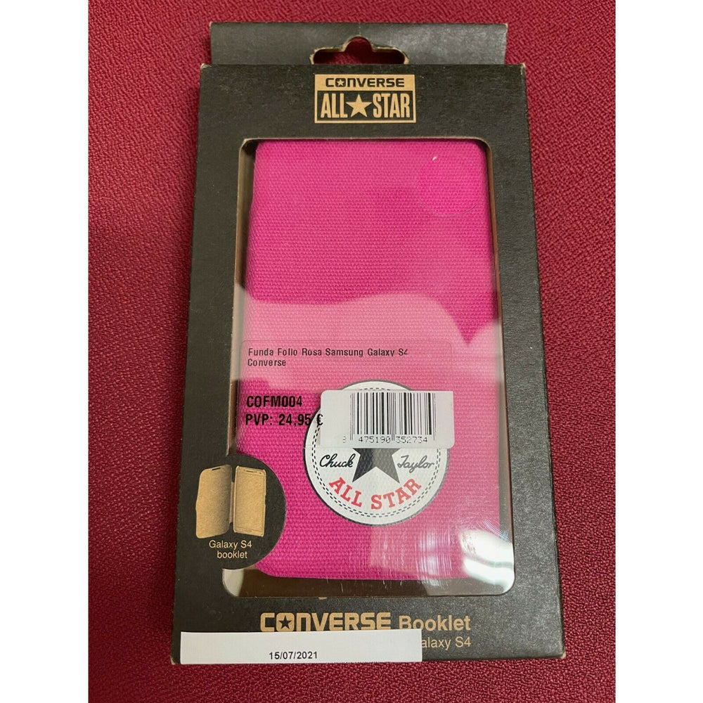 Funda folio Converse Canvas para Apple iPhone S4 rosa.