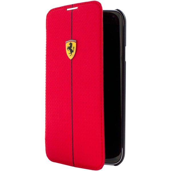 Funda Oficial Ferrari CARBON para Samsung Galaxy S5 rojo.