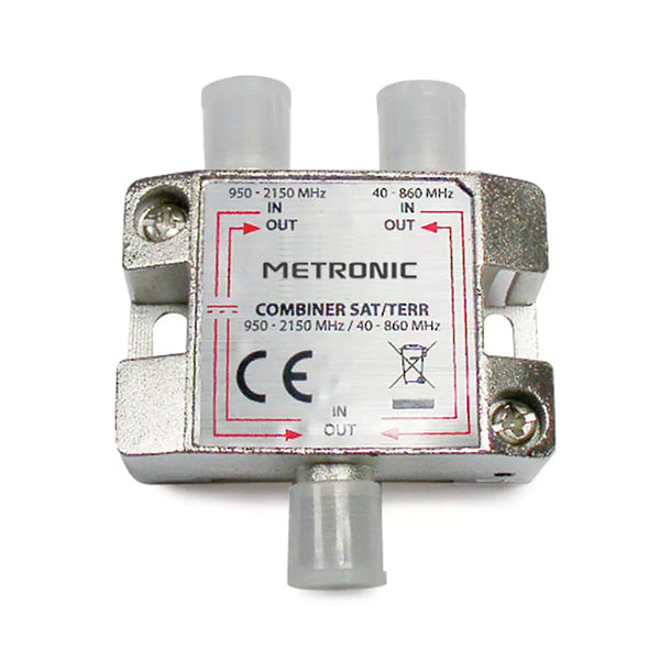 Acoplador/desacoplador de satélite para TV UHF/VHF/FM Metronic 432500