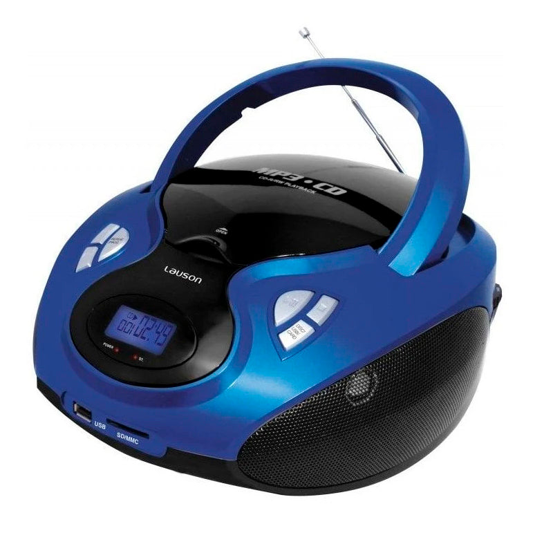 Reproductor CD Lauson CP436 Radio FM/PLL USB azul