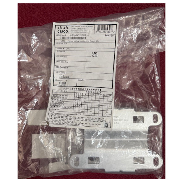 Kit de montaje de punto de acceso inalámbrico vertical Cisco AIR-MNT-VERT1