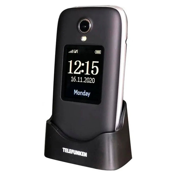 Teléfono Móvil Telefunken S560 para personas mayores Negro Libre